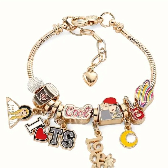 taylor swift charm bracelet new - Picture 2 of 2